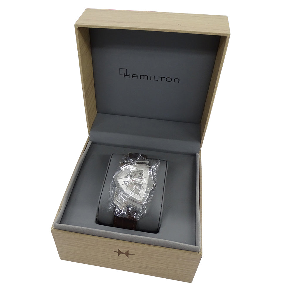 HAMILTON ハミルトン ベンチュラ H245150 メンズ 腕時計 自動巻き AT ステンレス レザー 磨き済み【中古】