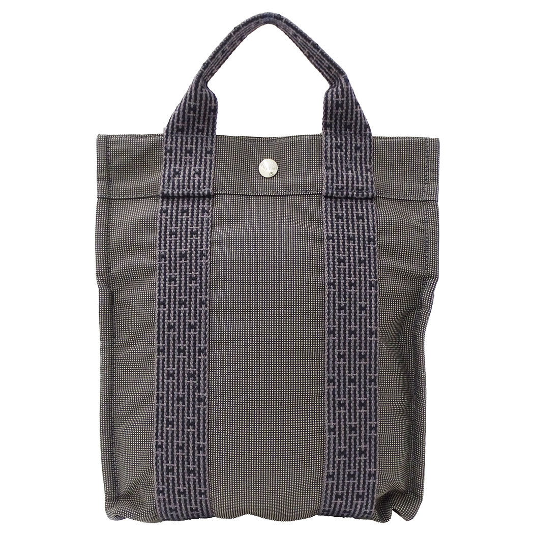 HERMES エルメス アドPM リュック エールライン グレー キャンバス レディース 【中古】
