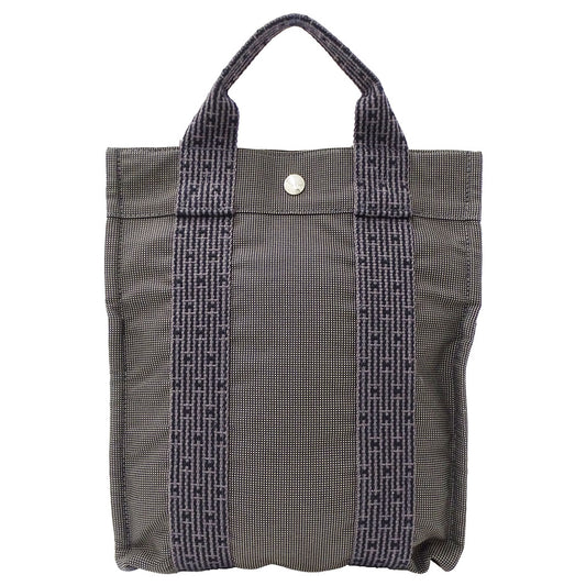 HERMES エルメス アドPM リュック エールライン グレー キャンバス レディース 【中古】