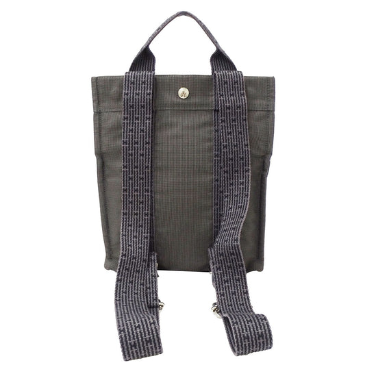 HERMES エルメス アドPM リュック エールライン グレー キャンバス レディース 【中古】