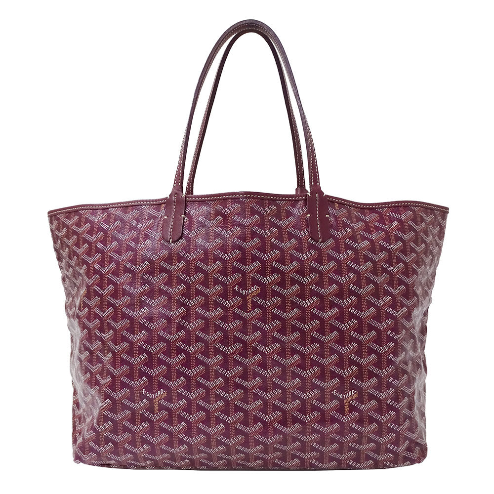 GOYARD ゴヤール サンルイPM トートバッグ ボルドー コーティングキャンバス レディース 【中古】