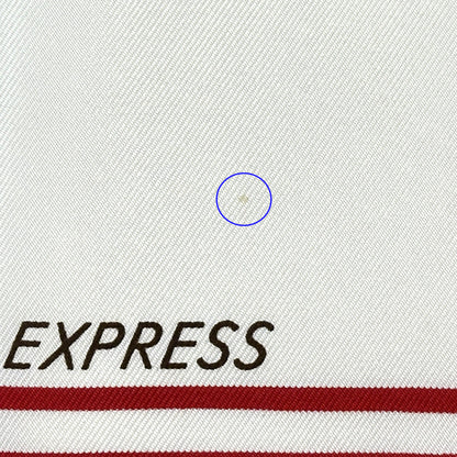 HERMES エルメス カレ90 FAUBOURG EXPRESS フォーブルエクスプレス スカーフ ホワイト レインボー シルク レディース 【中古】