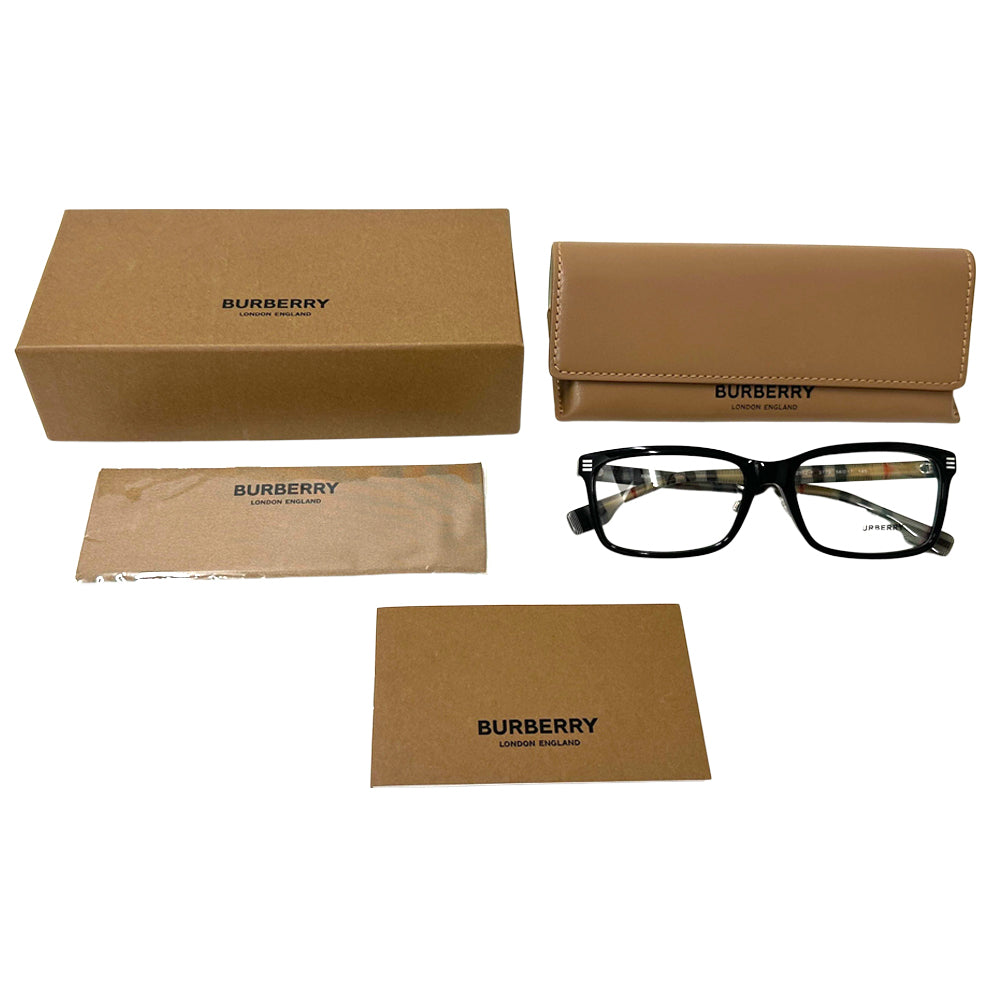 BURBERRY バーバリー メガネ ブラック ブラウン B2352-F プラスチック メンズ 【中古】