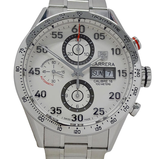 TAG Heuer タグホイヤー カレラ CV2A11 BA0796 メンズ 腕時計 キャリバー16 クロノグラフ 自動巻き AT ステンレス SS シルバー 磨き済み 【中古】