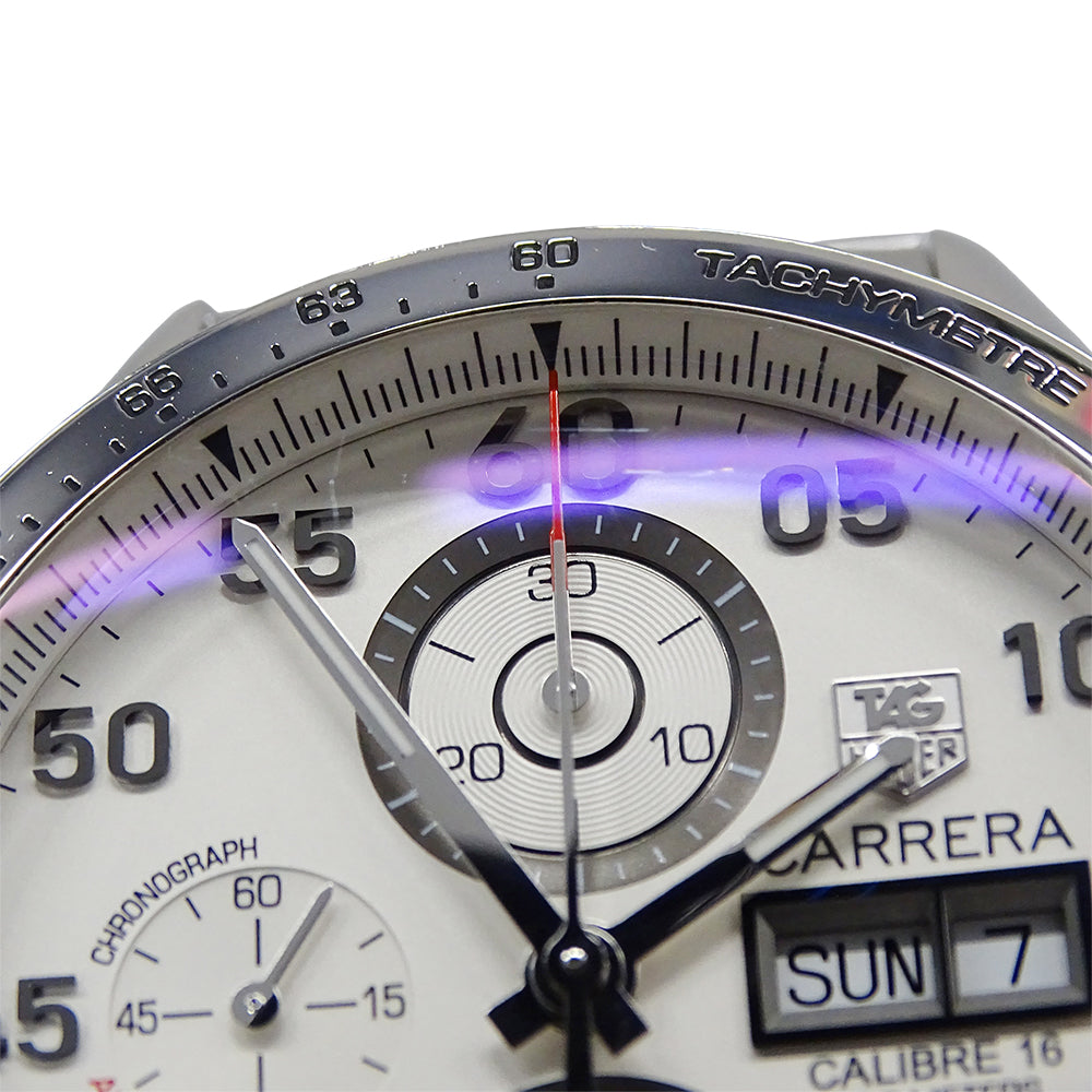 TAG Heuer タグホイヤー カレラ CV2A11 BA0796 メンズ 腕時計 キャリバー16 クロノグラフ 自動巻き AT ステンレス SS シルバー 磨き済み 【中古】