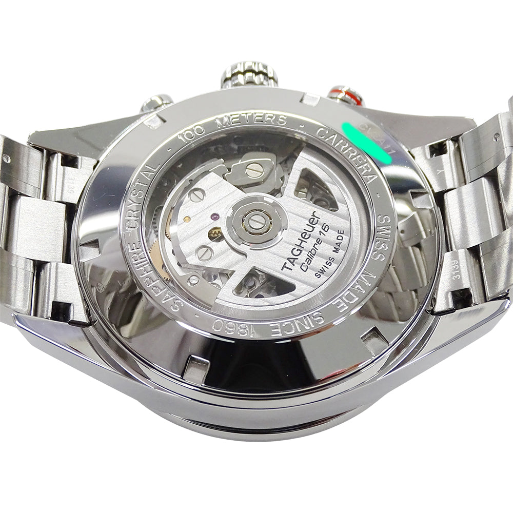 TAG Heuer タグホイヤー カレラ CV2A11 BA0796 メンズ 腕時計 キャリバー16 クロノグラフ 自動巻き AT ステンレス SS シルバー 磨き済み 【中古】