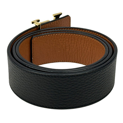 LOUIS VUITTON ルイ・ヴィトン サンチュール リバーシブル ベルト ブラック ブラウン M9151 レザー メンズ 【中古】