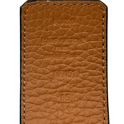 LOUIS VUITTON ルイ・ヴィトン サンチュール リバーシブル ベルト ブラック ブラウン M9151 レザー メンズ 【中古】