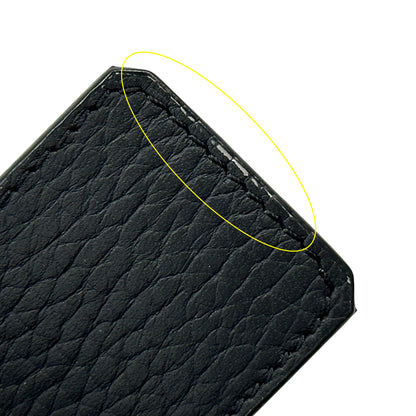 LOUIS VUITTON ルイ・ヴィトン サンチュール リバーシブル ベルト ブラック ブラウン M9151 レザー メンズ 【中古】