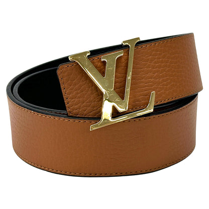 LOUIS VUITTON ルイ・ヴィトン サンチュール リバーシブル ベルト ブラック ブラウン M9151 レザー メンズ 【中古】