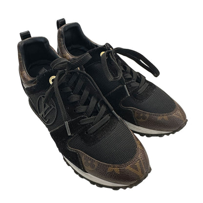 LOUIS VUITTON ルイ・ヴィトン ランウェイ スニーカー ブラック １A3CVW レザー レディース 【中古】