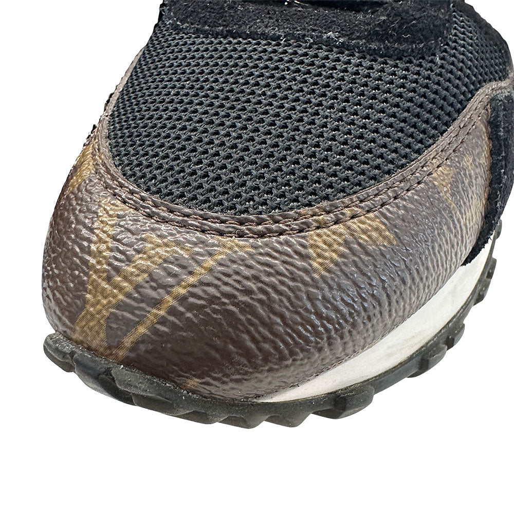 LOUIS VUITTON ルイ・ヴィトン ランウェイ スニーカー ブラック １A3CVW レザー レディース 【中古】