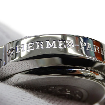 HERMES エルメス クリッパー CL1.310 レディース 腕時計 クロノグラフ クオーツ QZ ステンレス SS シルバー ブラック磨き済み 【中古】