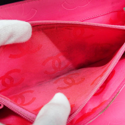 CHANEL シャネル 長財布 カンボン ブラック シルバー金具 ラムスキン レディース 【中古】
