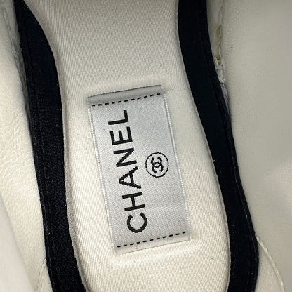 CHANEL シャネル スニーカー パープル キャンバス レディース 【中古】