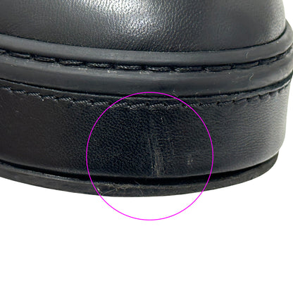 CHANEL シャネル スリッポン スニーカー マトラッセ 39 25cm ブラック ゴールド金具 レザー レディース 【中古】