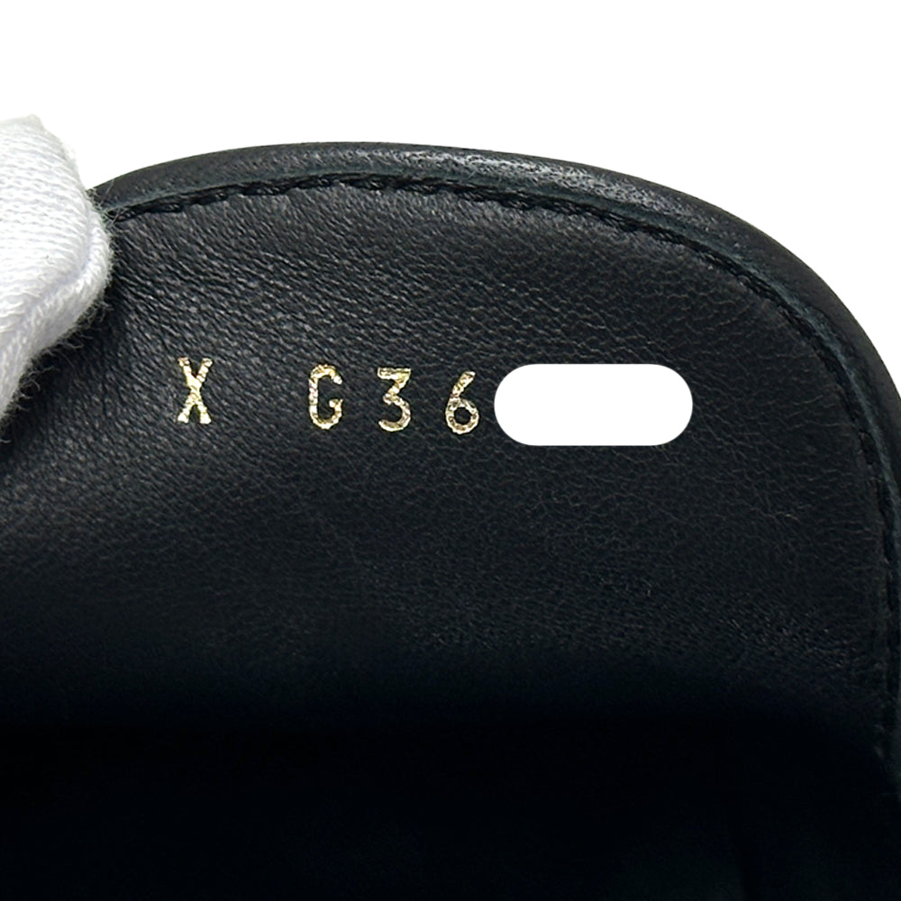 CHANEL シャネル ミュール ボーイシャネル ブラック ゴールド金具 38 2/1 24.5cm レザー レディース 【中古】