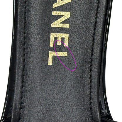 CHANEL シャネル サンダル ココマーク ブラック メッシュ 39 25cm レディース 【中古】