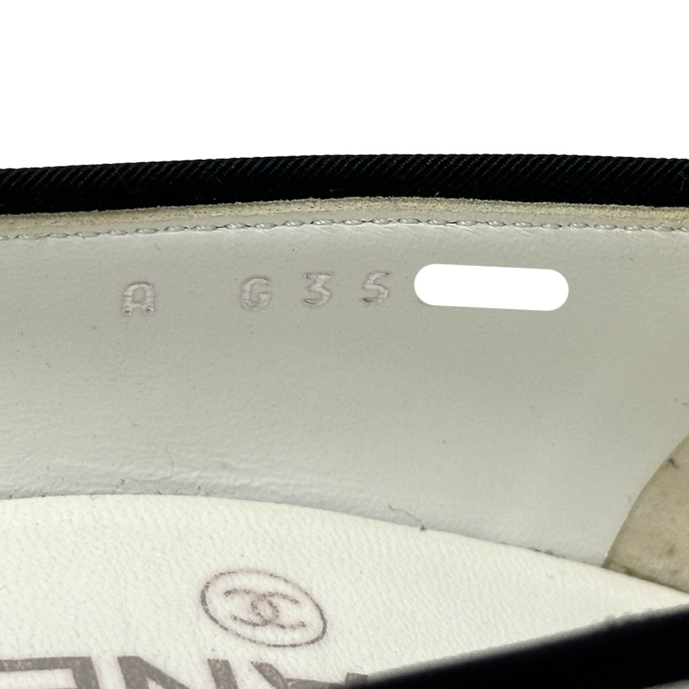 CHANEL シャネル パンプス ココマーク ホワイト ブラック 38 24.5cm グログラン レディース 【中古】