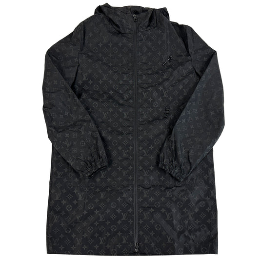 LOUIS VUITTON ルイ・ヴィトン ミッドレングス・モノグラム ウィンドブレーカー ブラック HNK48W ナイロン 44 レディース メンズ 【中古】