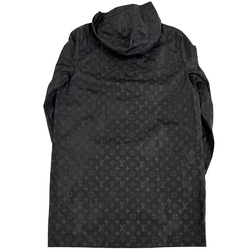 LOUIS VUITTON ルイ・ヴィトン ミッドレングス・モノグラム ウィンドブレーカー ブラック HNK48W ナイロン 44 レディース メンズ 【中古】
