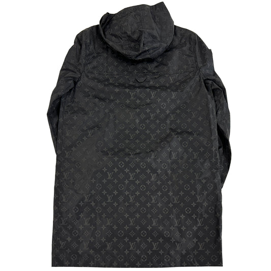 LOUIS VUITTON ルイ・ヴィトン ミッドレングス・モノグラム ウィンドブレーカー ブラック HNK48W ナイロン 44 レディース メンズ 【中古】