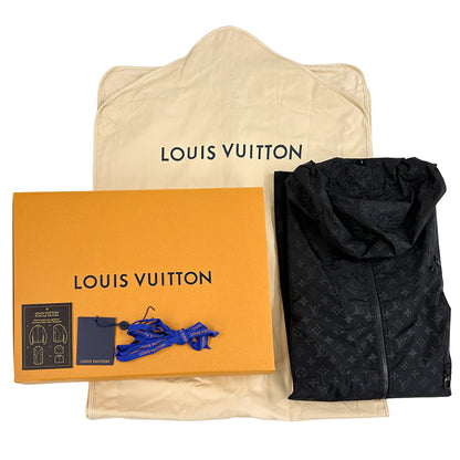 LOUIS VUITTON ルイ・ヴィトン ミッドレングス・モノグラム ウィンドブレーカー ブラック HNK48W ナイロン 44 レディース メンズ 【中古】