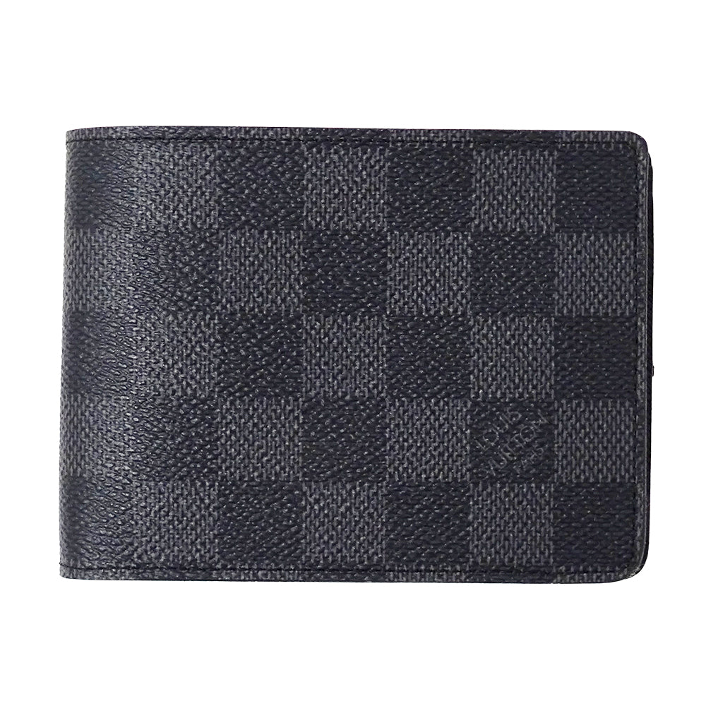 LOUIS VUITTON ルイ・ヴィトン ポルトフォイユ ミュルティプル 二つ折り財布 ダミエ グラフィット ダミエグラフィット N62663 ダミエグラフィットキャンバス メンズ 【中古】