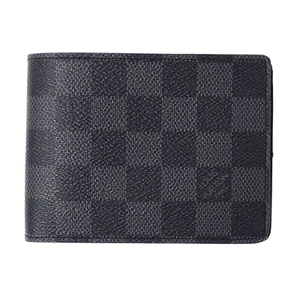 LOUIS VUITTON ルイ・ヴィトン ポルトフォイユ ミュルティプル 二つ折り財布 ダミエ グラフィット ダミエグラフィット N62663 ダミエグラフィットキャンバス メンズ 【中古】