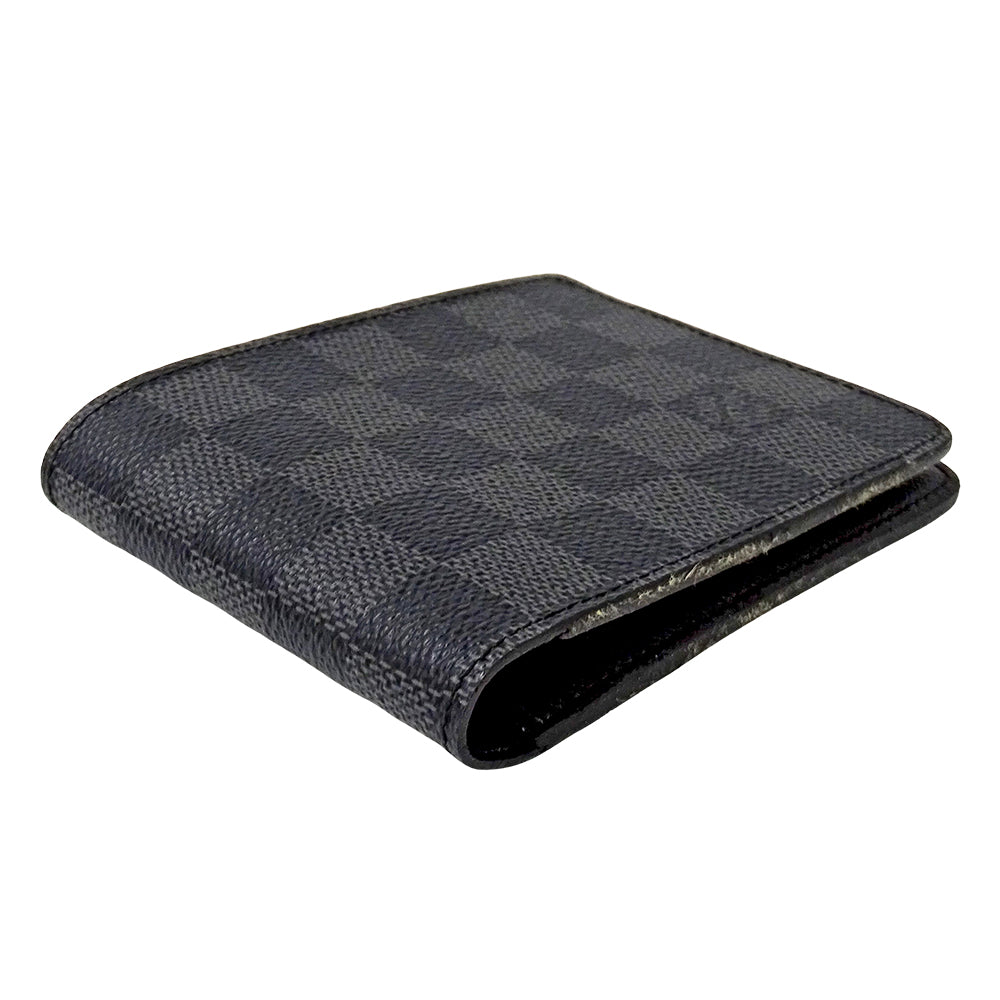 LOUIS VUITTON ルイ・ヴィトン ポルトフォイユ ミュルティプル 二つ折り財布 ダミエ グラフィット ダミエグラフィット N62663 ダミエグラフィットキャンバス メンズ 【中古】