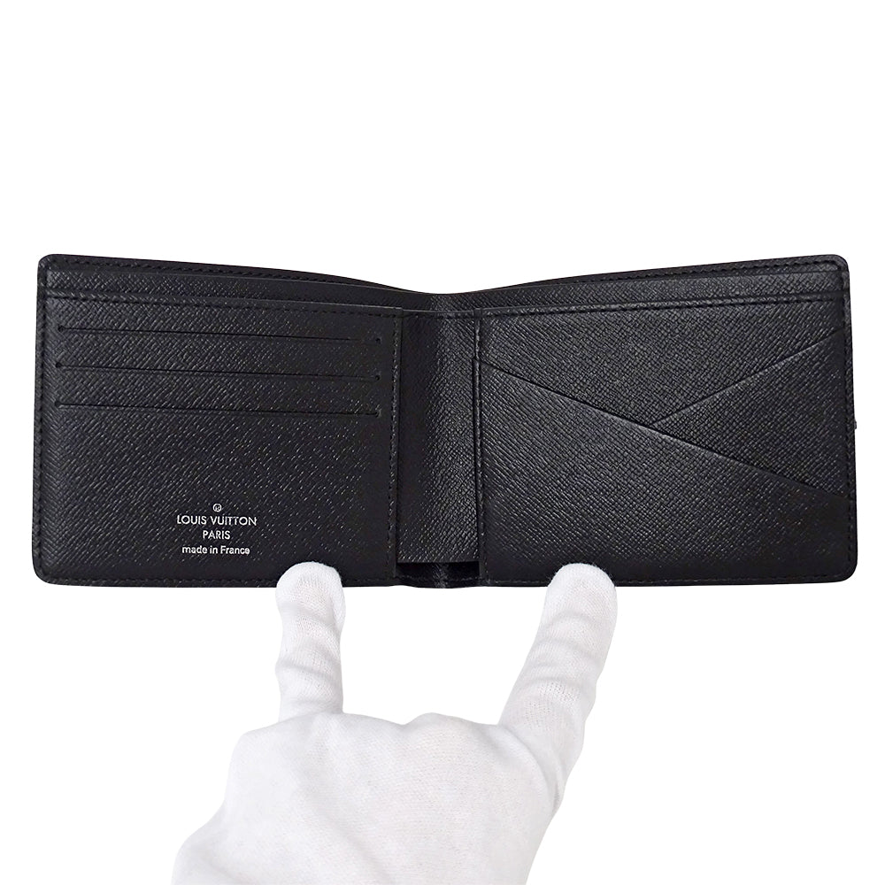 LOUIS VUITTON ルイ・ヴィトン ポルトフォイユ ミュルティプル 二つ折り財布 ダミエ グラフィット ダミエグラフィット N62663 ダミエグラフィットキャンバス メンズ 【中古】