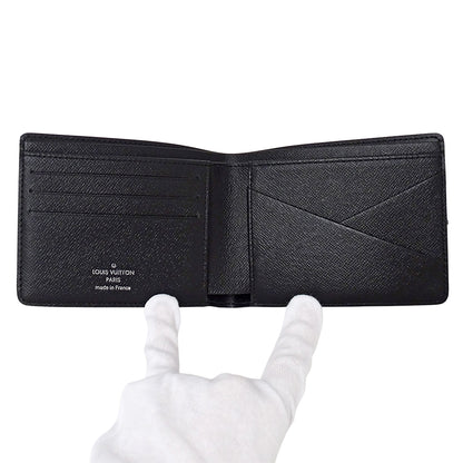 LOUIS VUITTON ルイ・ヴィトン ポルトフォイユ ミュルティプル 二つ折り財布 ダミエ グラフィット ダミエグラフィット N62663 ダミエグラフィットキャンバス メンズ 【中古】