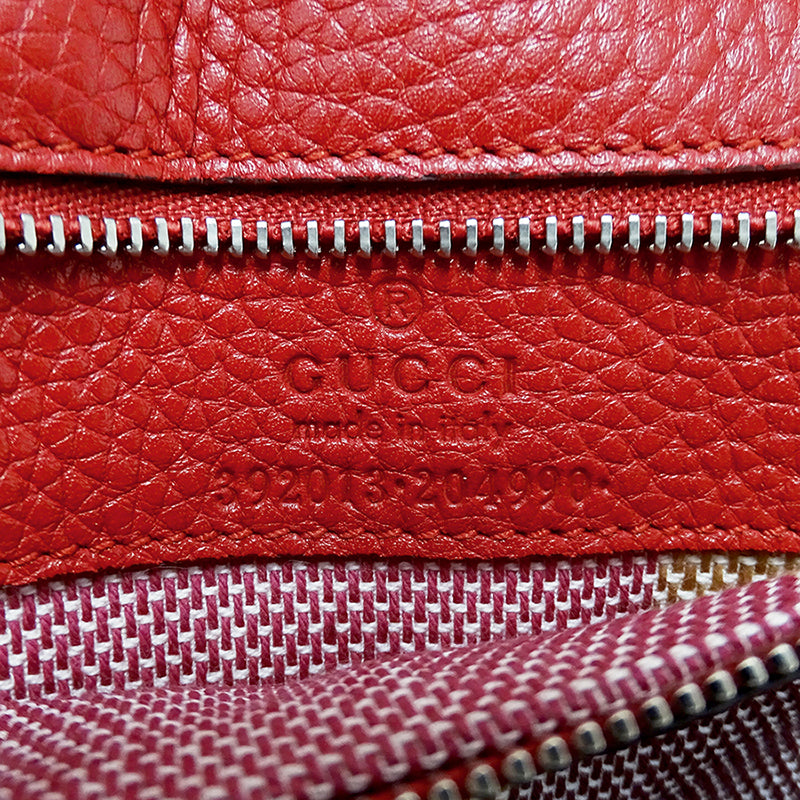 GUCCI グッチ 2wayバッグ バンブー レッド 392013 レザー レディース 【中古】