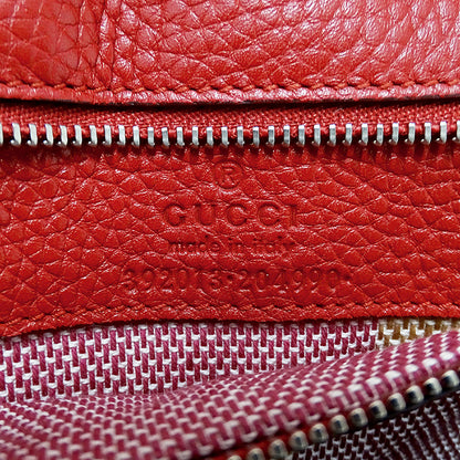 GUCCI グッチ 2wayバッグ バンブー レッド 392013 レザー レディース 【中古】