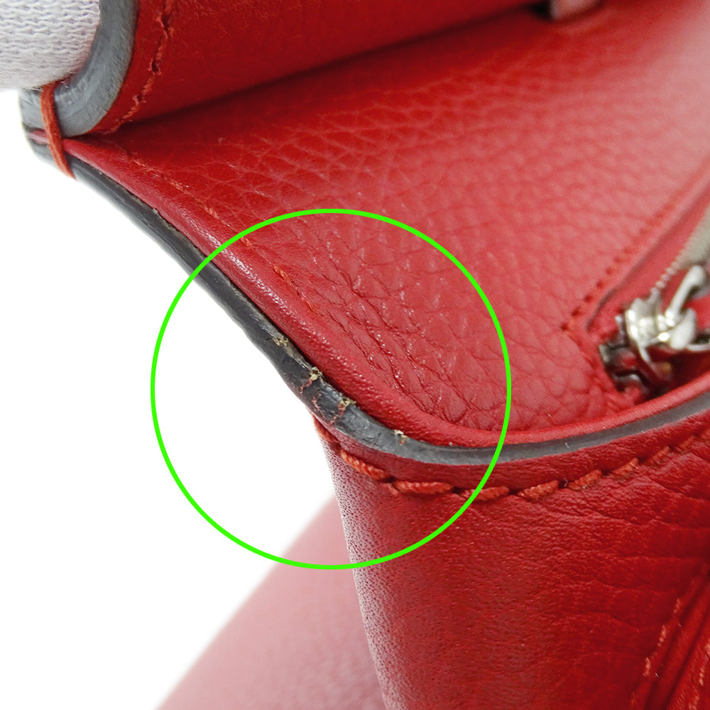 GUCCI グッチ 2wayバッグ バンブー レッド 392013 レザー レディース 【中古】