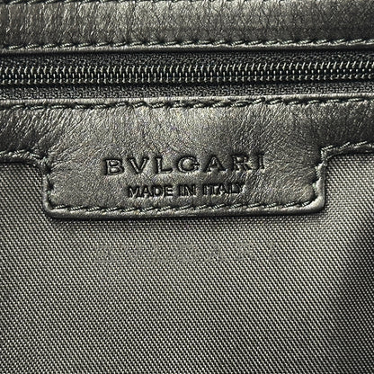 BVLGARI ブルガリ ショルダーバッグ ウィークエンド グレー ブラック PVC レディース メンズ 【中古】