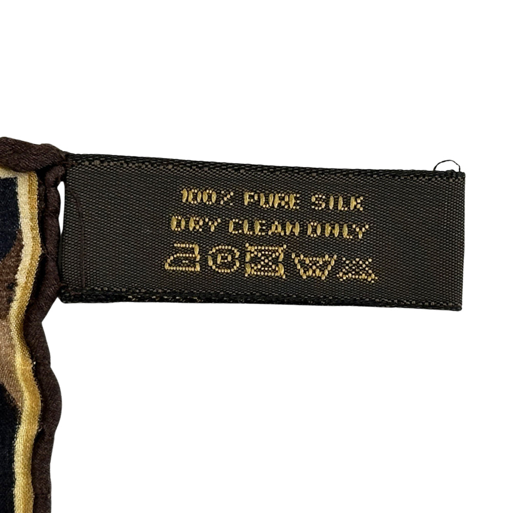 LOUIS VUITTON ルイ・ヴィトン スカーフ モノグラム ブラウン M72124 シルク レディース 【中古】