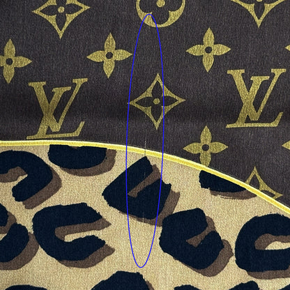 LOUIS VUITTON ルイ・ヴィトン スカーフ モノグラム ブラウン M72124 シルク レディース 【中古】