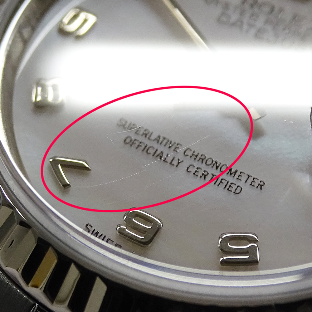 ROLEX ロレックス デイトジャスト 79174NA P番 レディース 腕時計 シェル 自動巻き AT ステンレス SS WG 磨き済み【中古】
