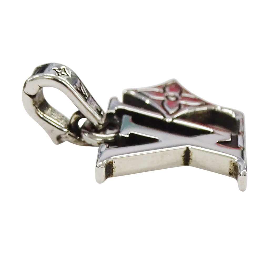 LOUIS VUITTON ルイ・ヴィトン LVフラワーチャーム ペンダントトップ シルバー メンズ M03091 LE2285【中古】