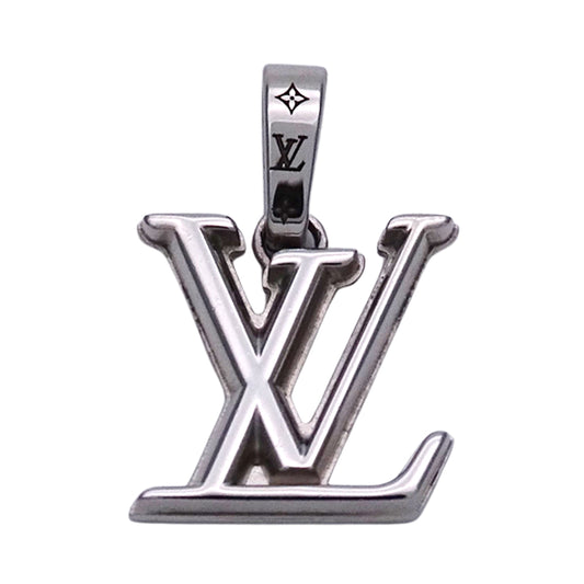 LOUIS VUITTON ルイ・ヴィトン チャーム・LV ディメンション ペンダントトップ メタル シルバー レディース メンズ M02747 【中古】