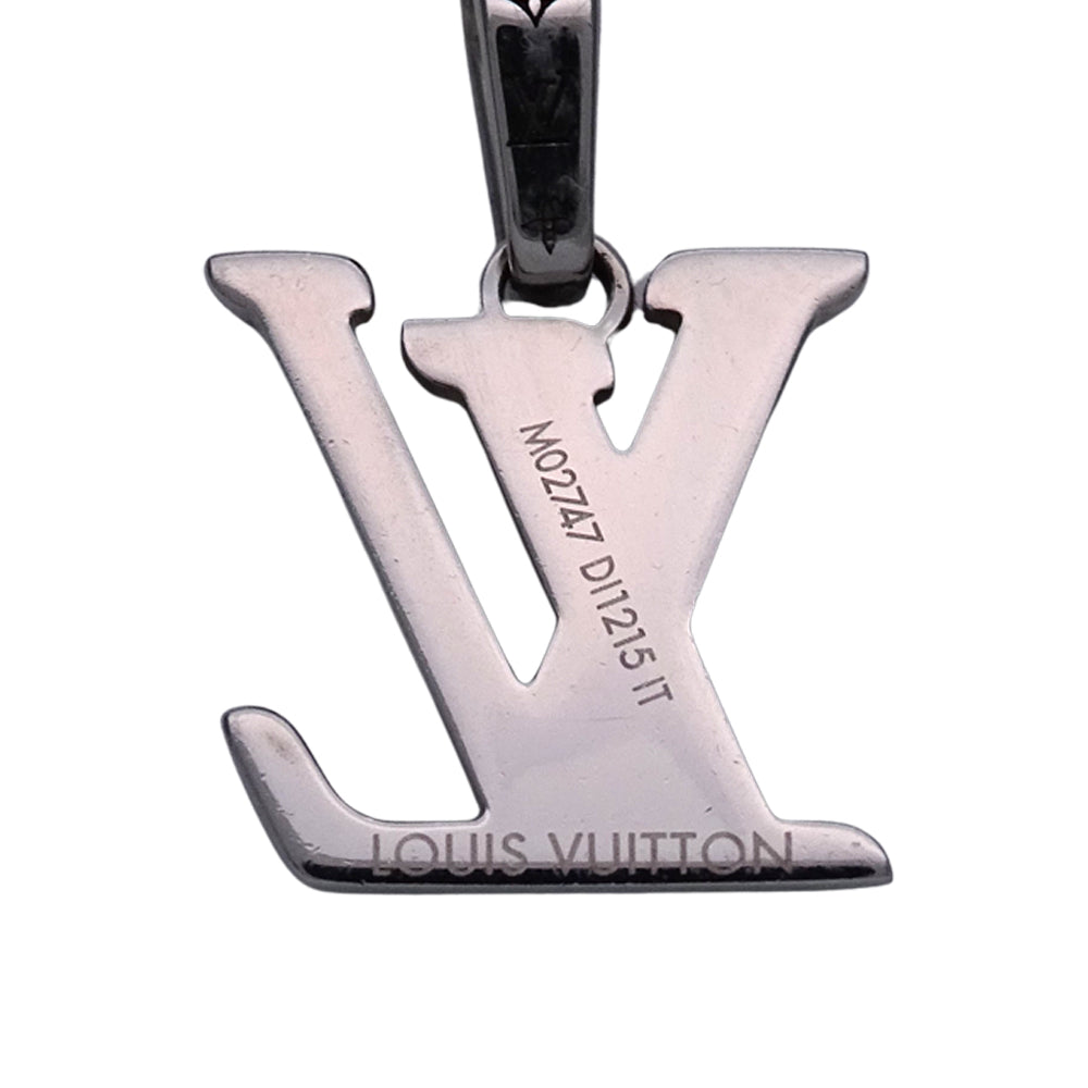 LOUIS VUITTON ルイ・ヴィトン チャーム・LV ディメンション ペンダントトップ メタル シルバー レディース メンズ M02747 【中古】