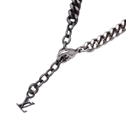 LOUIS VUITTON ルイ・ヴィトン ブレスレット・LV インスティンクト メタル シルバー ブラック メンズ M00508 【中古】