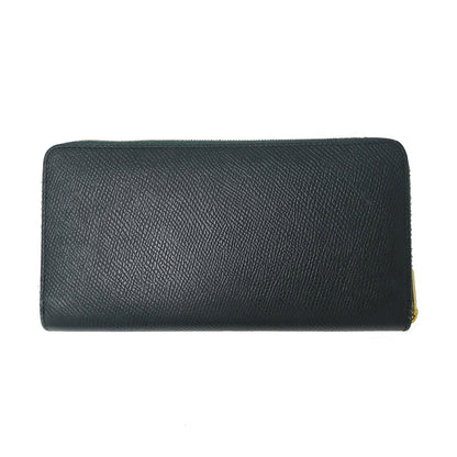 CELINE セリーヌ 長財布 モスグリーン グリーン レザー レディース 【中古】