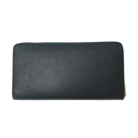 CELINE セリーヌ 長財布 モスグリーン グリーン レザー レディース 【中古】