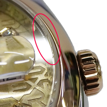 ROLEX ロレックス デイトジャスト 116201G D番 メンズ 10P ダイヤモンド コンピューター 自動巻き SS PG 腕時計 磨き済み【中古】