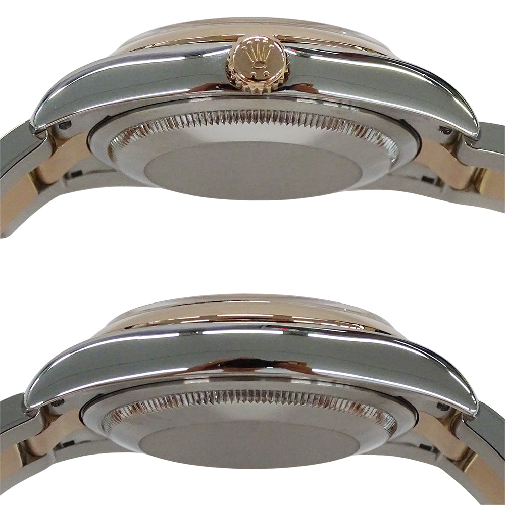 ROLEX ロレックス デイトジャスト 116201G D番 メンズ 10P ダイヤモンド コンピューター 自動巻き SS PG 腕時計 磨き済み【中古】