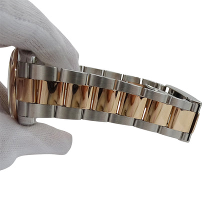 ROLEX ロレックス デイトジャスト 116201G D番 メンズ 10P ダイヤモンド コンピューター 自動巻き SS PG 腕時計 磨き済み【中古】