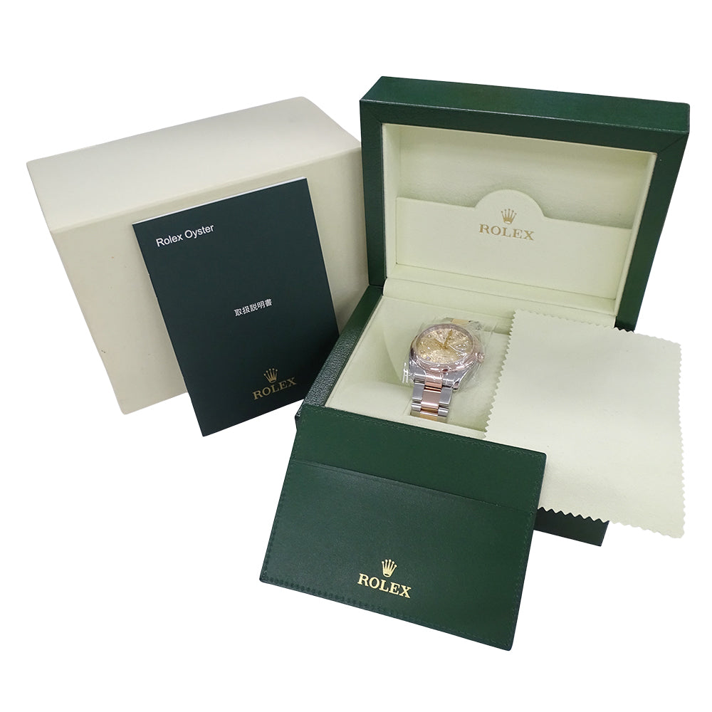 ROLEX ロレックス デイトジャスト 116201G D番 メンズ 10P ダイヤモンド コンピューター 自動巻き SS PG 腕時計 磨き済み【中古】
