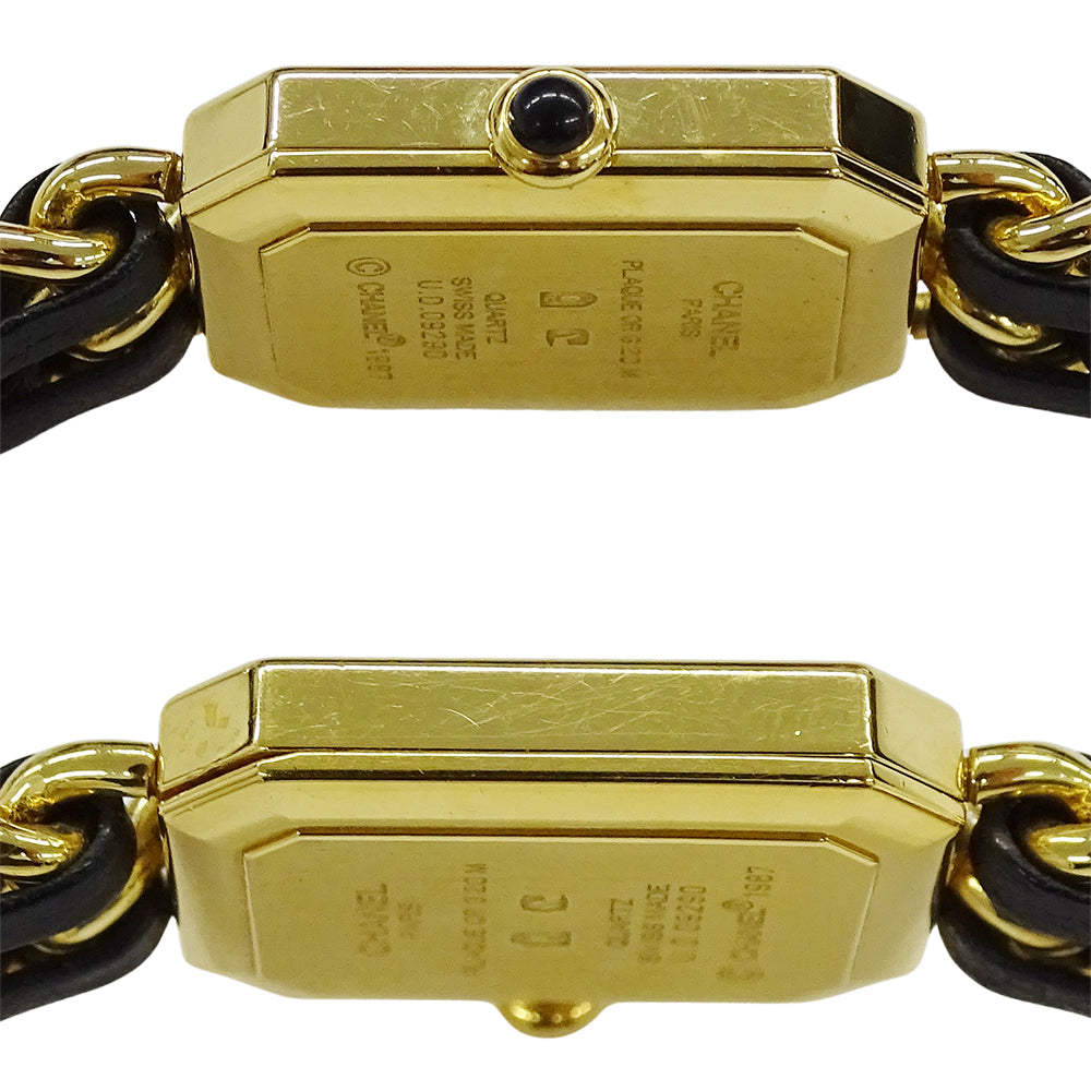 CHANEL シャネル プルミエール H0001 レディース 腕時計 クオーツ QZ GP レザー Mサイズ 【中古】